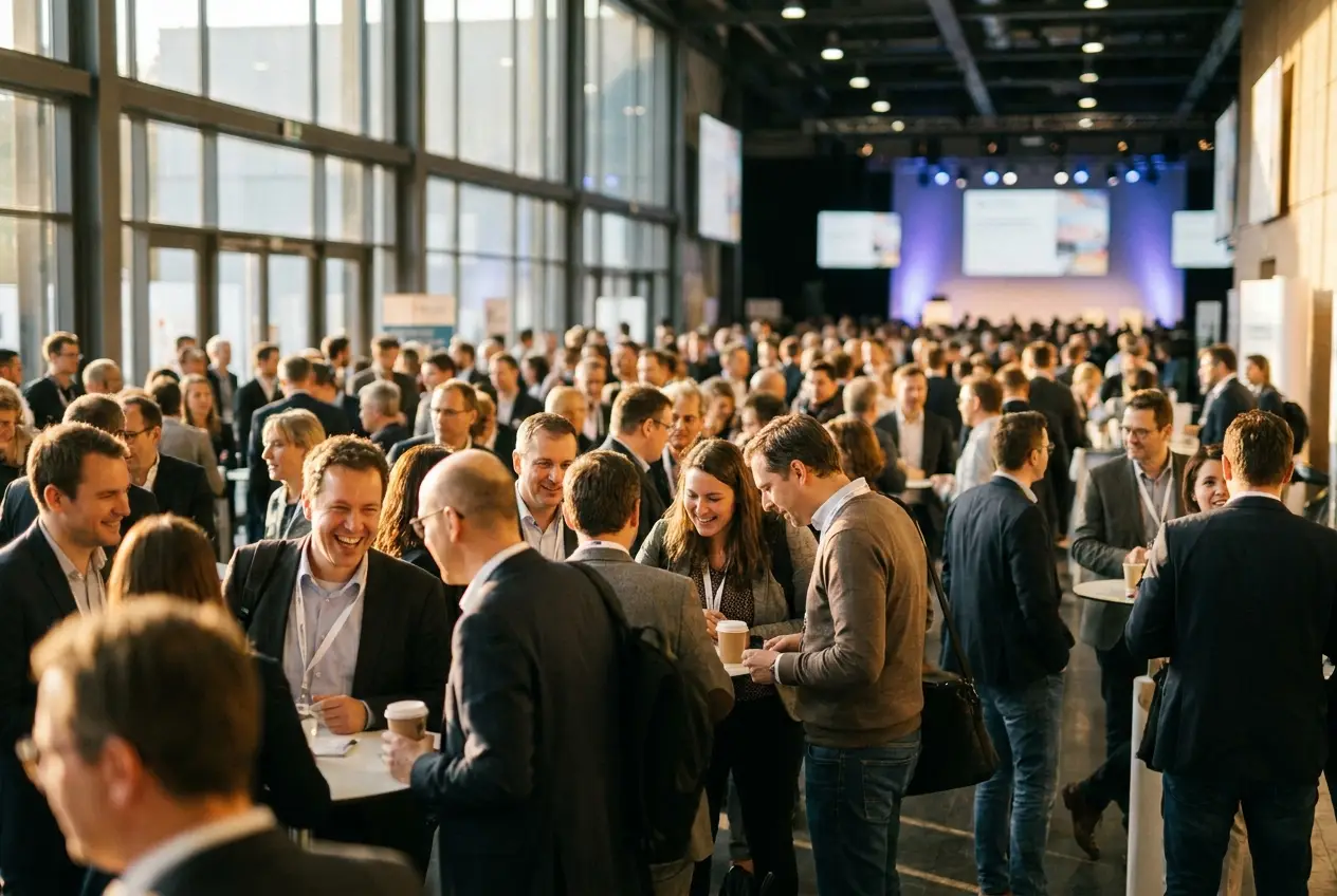 Networking auf einer Fachmesse